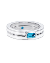 Load image into Gallery viewer, &#39;Better Together&#39; Octagon White Stacking Ring
