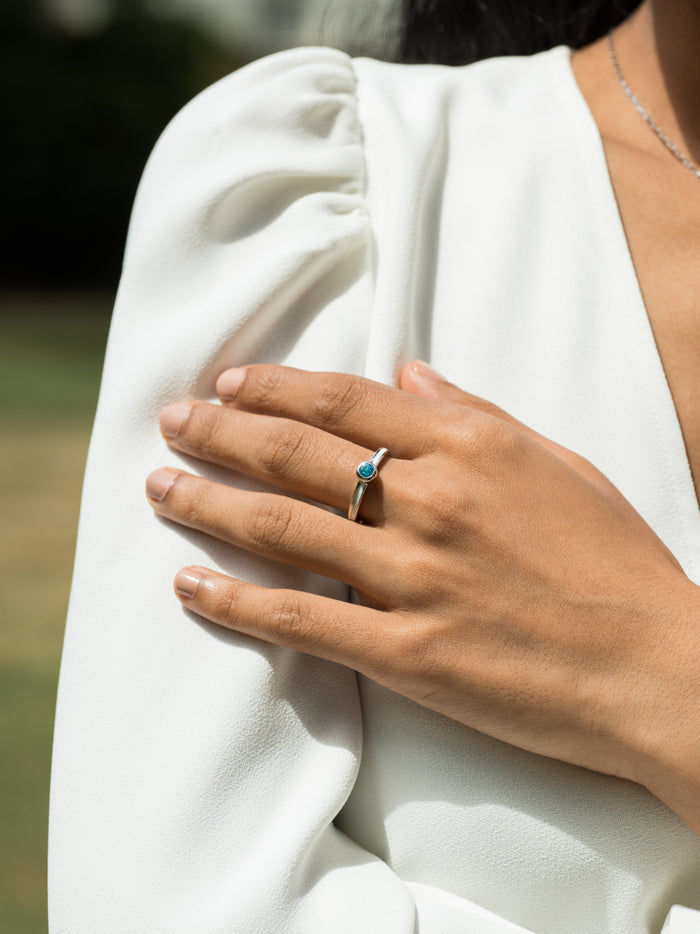 'Better Together' Round White Stacking Ring