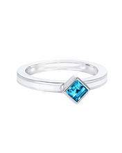 Load image into Gallery viewer, &#39;Better Together&#39; Square White Stacking Ring
